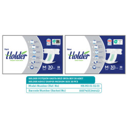 Holder Medium Yetişkin Hasta Bezi - 30 Adet - 2