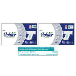 Holder XLarge Yetişkin Hasta Bezi - 30 Adet - 2