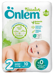 Önlem Botanika Bebek Bezi Deneme Paketi Mini 10 Adet (3 - 6 kg) - 1