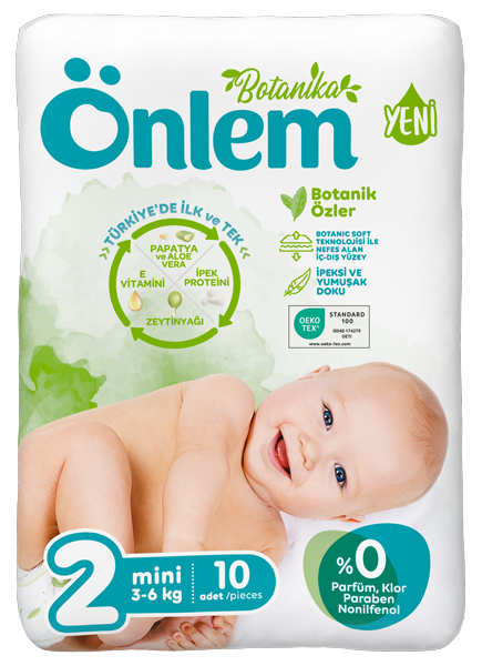 Önlem Botanika Bebek Bezi Deneme Paketi Mini 10 Adet (3 - 6 kg) - 1