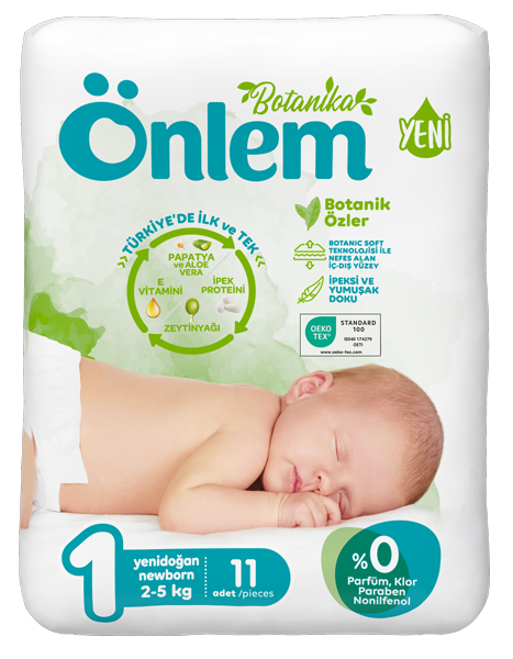 Önlem Botanika Bebek Bezi Deneme Paketi Yenidoğan 11 Adet (2 - 5 kg) - 1