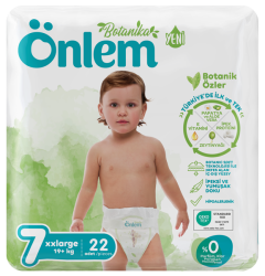 Önlem Botanika Bebek Bezi İkili Jumbo 7 Beden XXLarge 22 Adet (19+ kg) - 1