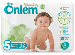 Önlem Botanika Bebek Bezi İkili Jumbo Paket Junior 32 Adet (11-18 kg) - 1